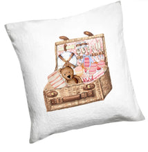 Load image into Gallery viewer, High Tea Time Fitted Crib Sheet and Pillow Case