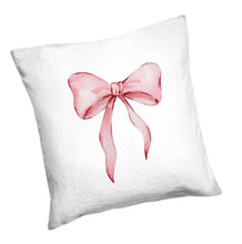 Load image into Gallery viewer, Pink Bow Personalized Fitted Crib Sheet and Pillow Case