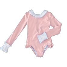Load image into Gallery viewer, Santorini Pink Smocked Longsleeve