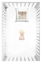 Load image into Gallery viewer, Paralu Doll House Crib Fitted Sheet and Pillow Case
