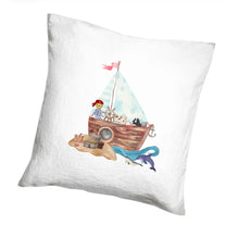 Load image into Gallery viewer, Pirate Bear Fitted Crib Sheet and Pillow Case
