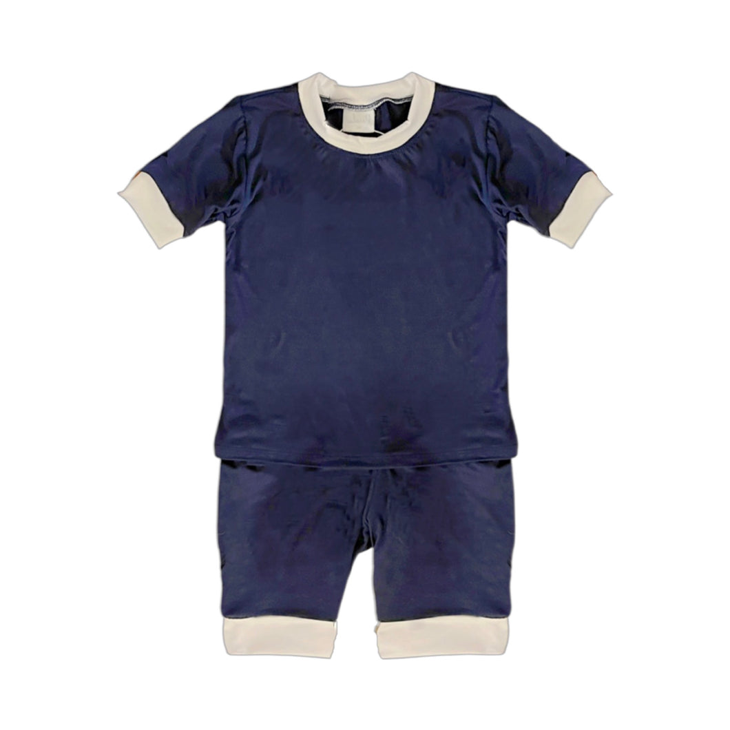 Nicolas Navy Boy's Short Set