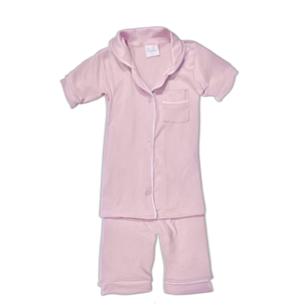 Alexandra Pink Girl's Short Set