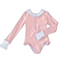 Load image into Gallery viewer, Santorini Pink Smocked Longsleeve
