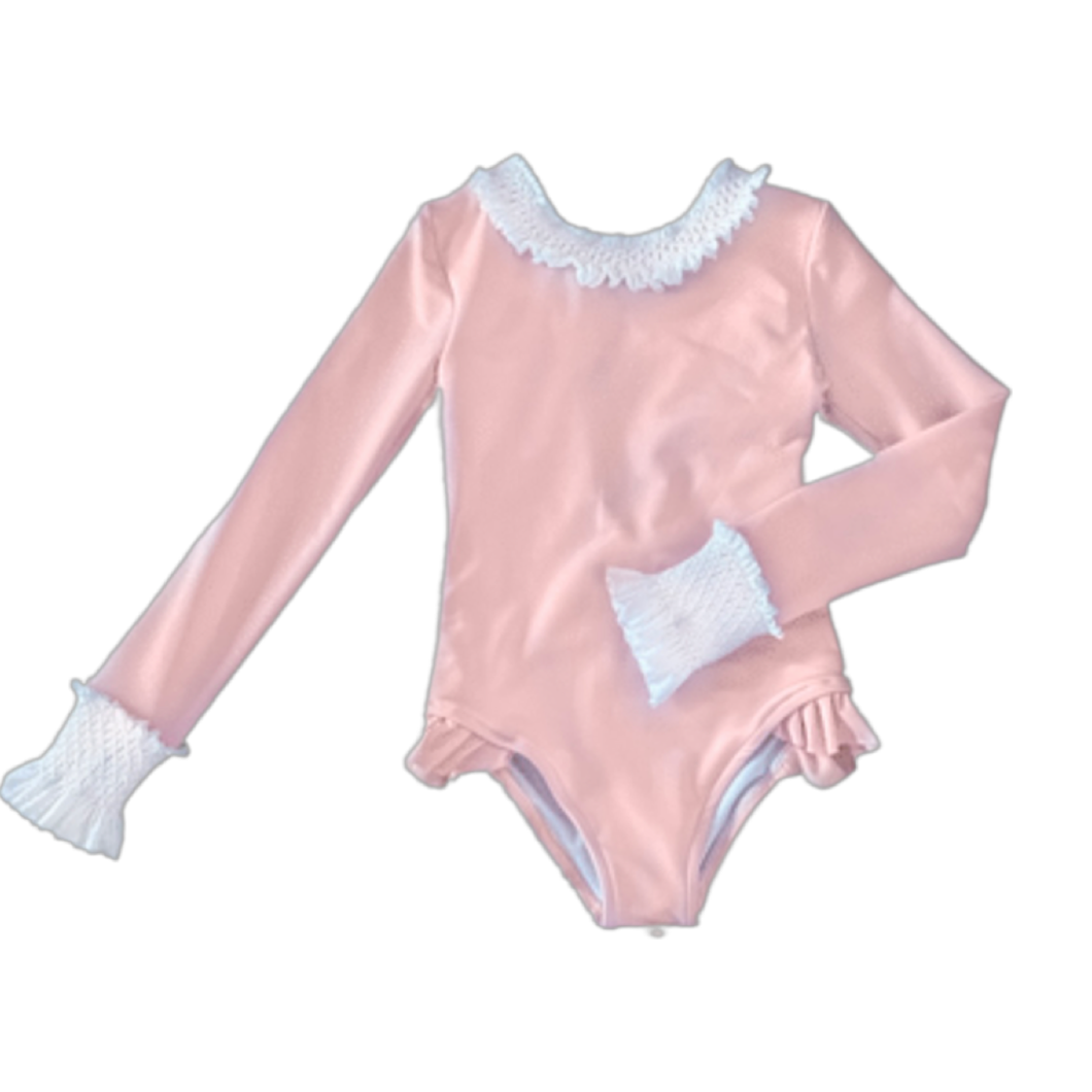 Santorini Pink Smocked Longsleeve