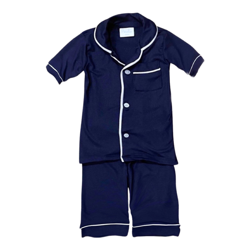 Edward Navy Boy's Short Set